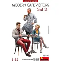 Other Modelbouwpakket Militaire voertuigen - 38090 Moderne Cafébezoekers Set 2 - 3 Figuren Plastic - 1:35 - Modelbouw