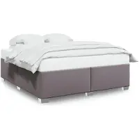 vidaXL Bedframe kunstleer grijs 180x200 cm