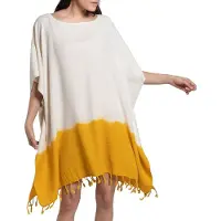 Lalay Dip dye strandtuniek mustard yellow van Lalay