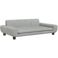 vidaXL Hondenmand 100x54x33 cm fluweel lichtgrijs