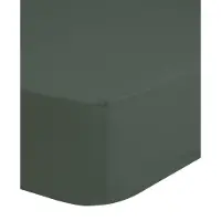 Hip Hoeslaken - katoen satijn - donker olijfgroen - 100x200 cm