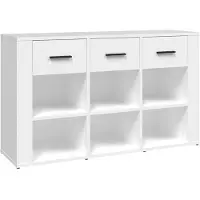 vidaXL Dressoir 100x30x59,5 cm bewerkt hout wit