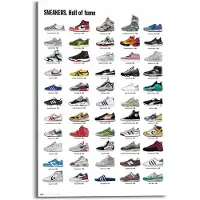 Reinders! Schilderij Sneaker collectie - 90 x 60 - Hout -
