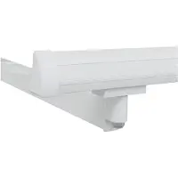 vidaXL Zonnescherm Frame Verstelbaar Wit 2,5 x 2 m Staal