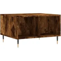 vidaXL Salontafel 60x50x36,5 cm bewerkt hout gerookt eikenkleurig