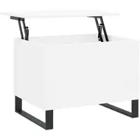 vidaXL Salontafel 60x44,5x45 cm bewerkt hout wit