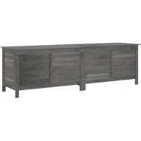 vidaXL Tuinbox 198,5x50x56,5 cm massief vurenhout antracietkleurig
