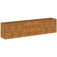 vidaXL Verhoogde tuinbak 291x50x69 cm cortenstaal