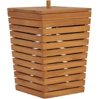 vidaXL Wasmand 30x30x45 cm massief teakhout
