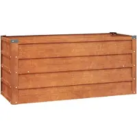 vidaXL Plantenbak verhoogd 100x40x45 cm cortenstaal roestig