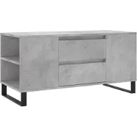 vidaXL Salontafel 102x44,5x50 cm bewerkt hout betongrijs