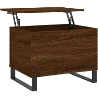 vidaXL Salontafel 60x44,5x45 cm bewerkt hout bruin eikenkleur