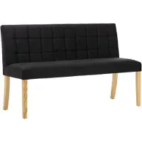 vidaXL Bankje 140 cm fluweel zwart