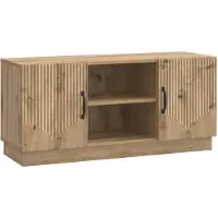 vidaXL TV Kast 102 x 34,5 x 47 cm Artisanaal eiken Bewerkt hout