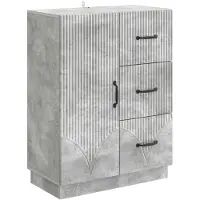 vidaXL Dressoir met lade Betongrijs 66 x 34,5 x 87 cm Bewerkt hout