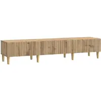 vidaXL TV Kast 147 x 34,5 x 30 cm Artisanaal eiken Bewerkt hout