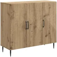 vidaXL Dressoir Artisan-eikenhout, 89 x 34,5 x 80 cm, houtvezel