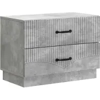 vidaXL Nachtkastje Betongrijs 62 x 34,5 x 44,5 cm Bewerkt hout