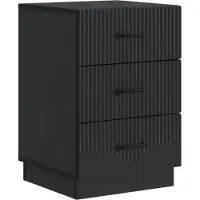 vidaXL Nachtkastje met lade Zwart 43 x 41 x 63,5 cm Bewerkt hout
