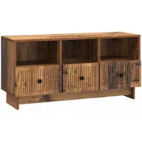 vidaXL TV Kast met lade Oud hout 102 x 34,5 x 50 cm Bewerkt hout