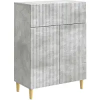 vidaXL Dressoir met lade Betongrijs 66 x 34,5 x 90 cm Bewerkt hout
