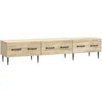 vidaXL TV Kast met lade Sonoma Eiken 147 x 34,5 x 30 cm Bewerkt hout