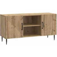 vidaXL TV Kast 102 x 34,5 x 50 cm Artisanaal eiken Bewerkt hout