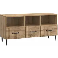 vidaXL TV Kast 102 x 34,5 x 50 cm Artisanaal eiken Bewerkt hout