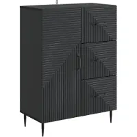 vidaXL Dressoir met lade Zwart 66 x 34,5 x 89,5 cm Bewerkt hout