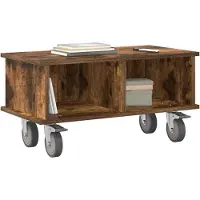 vidaXL TV Stand 68,5 x 35 x 35 cm Rook Eiken Bewerkt hout