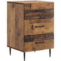 vidaXL Nachtkastje Oud hout 43 x 41 x 66,5 cm Bewerkt hout