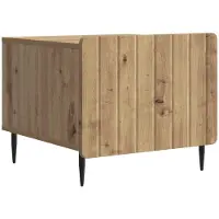 vidaXL Salontafel Artisanaal eiken 49 x 50 x 42 cm Bewerkt hout