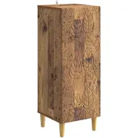 vidaXL Dressoir Oud hout 33 x 34,5 x 90 cm Bewerkt hout