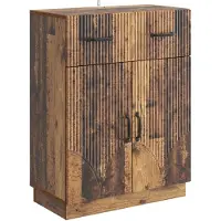 vidaXL Dressoir met lade Oud hout 66 x 34,5 x 87 cm Bewerkt hout