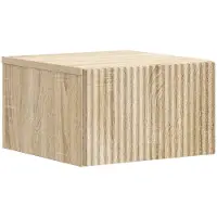 vidaXL Muurbevestigde Nachttafel Sonoma Eiken 33 x 34,5 x 20 cm