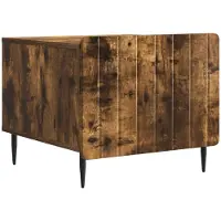 vidaXL Salontafel met lade Gerookt eiken 49 x 50 x 42 cm Bewerkt hout