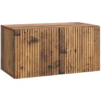 vidaXL Wandmontage TV-kast 59,5 x 31 x 30 cm Oud hout Bewerkt hout