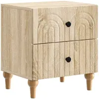 vidaXL Nachtkastje Sonoma Eiken 43 x 34,5 x 48 cm Bewerkt hout