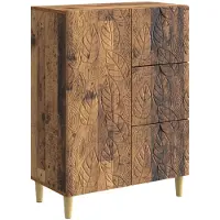 vidaXL Dressoir Oud hout 66 x 34,5 x 90 cm Bewerkt hout