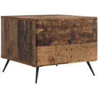 vidaXL Salontafel Oud hout 49 x 50 x 40 cm Bewerkt hout
