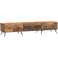 vidaXL TV Kast met lade Oud hout 147 x 34,5 x 30 cm Bewerkt hout