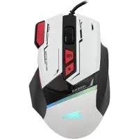 Baracuda Gamingmuis MANTA, 8D, 12800 dpi, Wit (BGM-042), Muis, Wit