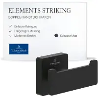 Villeroy & Boch Elements Striking - Haak, mat zwart TVA152012000K5