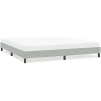 vidaXL Bedframe zonder matras 200x220 cm fluweel lichtgrijs