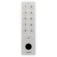 Tedee Keypad Pro: Toetsenbord met vingerafdruktoegang, afmetingen 125x33x23,5 mm, wit