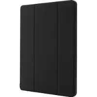 Mobigear Tablethoes geschikt voor Apple iPad Pro 13 Inch (2024) Hoes | Tri-Fold Gel Bookcase + Stylus Houder - Zwart