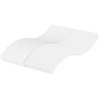 vidaXL Schuimmatras hardheid H2 H3 120x210 cm wit