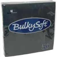 BulkySoft | Servetten 2-laags | Zwart | 33x33cm | 1200 stuks