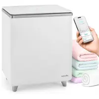 SereneLife WiFi Handdoekverwarmer – Luxe rechthoekige Towel Wamer– Met geurfunctie, automatische uitschakeling en WiFi-bediening –Zilver