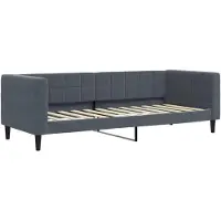 vidaXL Slaapbank met onderschuifbed 80x200 cm fluweel donkergrijs